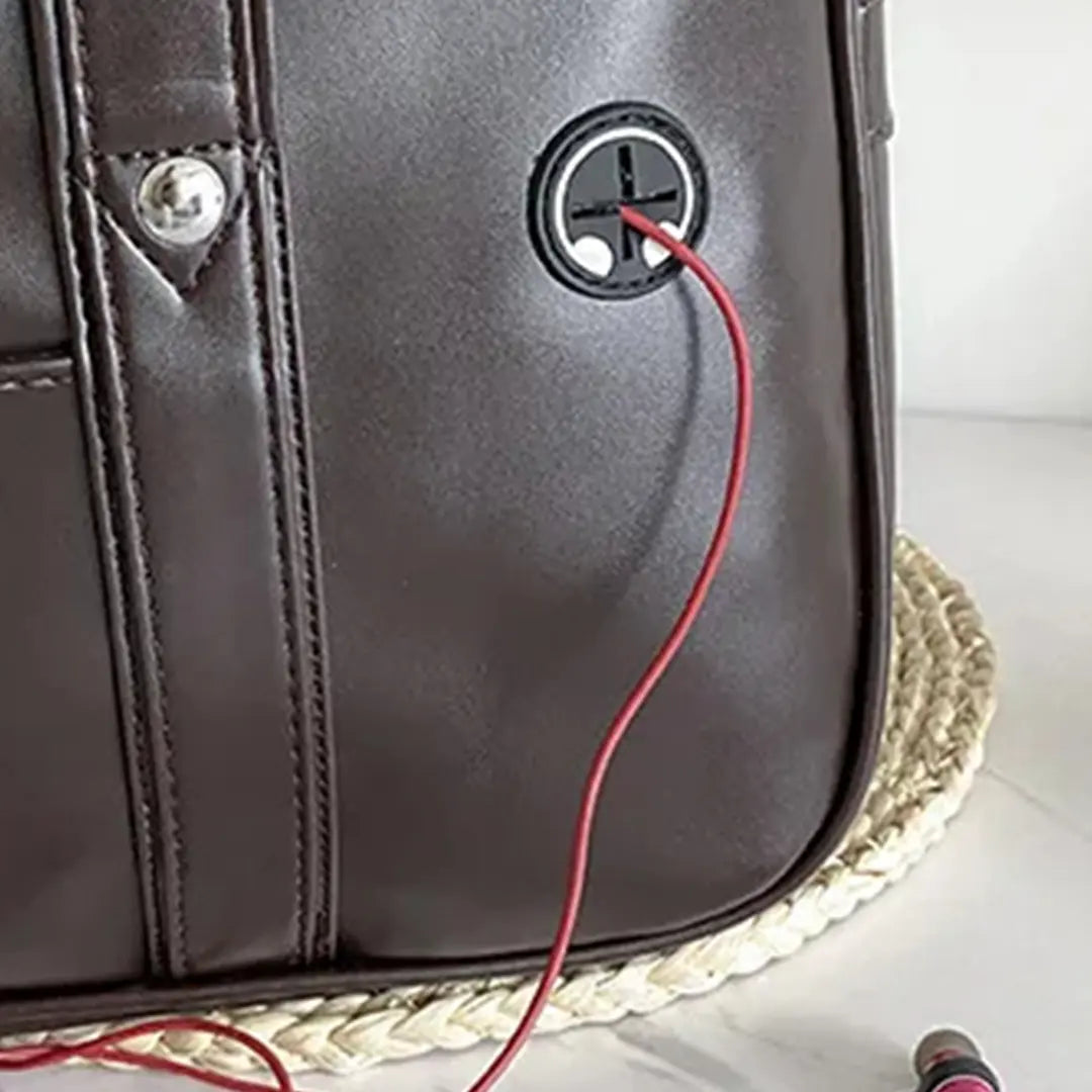 PU Leather Tote Bag for Women - Waterproof School & Laptop Shoulder Bag