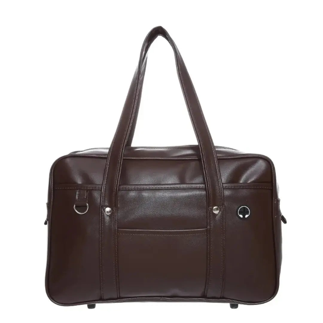 PU Leather Tote Bag for Women - Waterproof School & Laptop Shoulder Bag