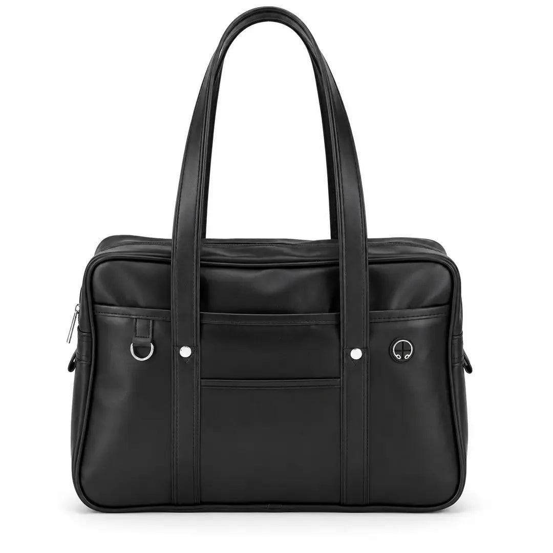 PU Leather Tote Bag for Women - Waterproof School & Laptop Shoulder Bag