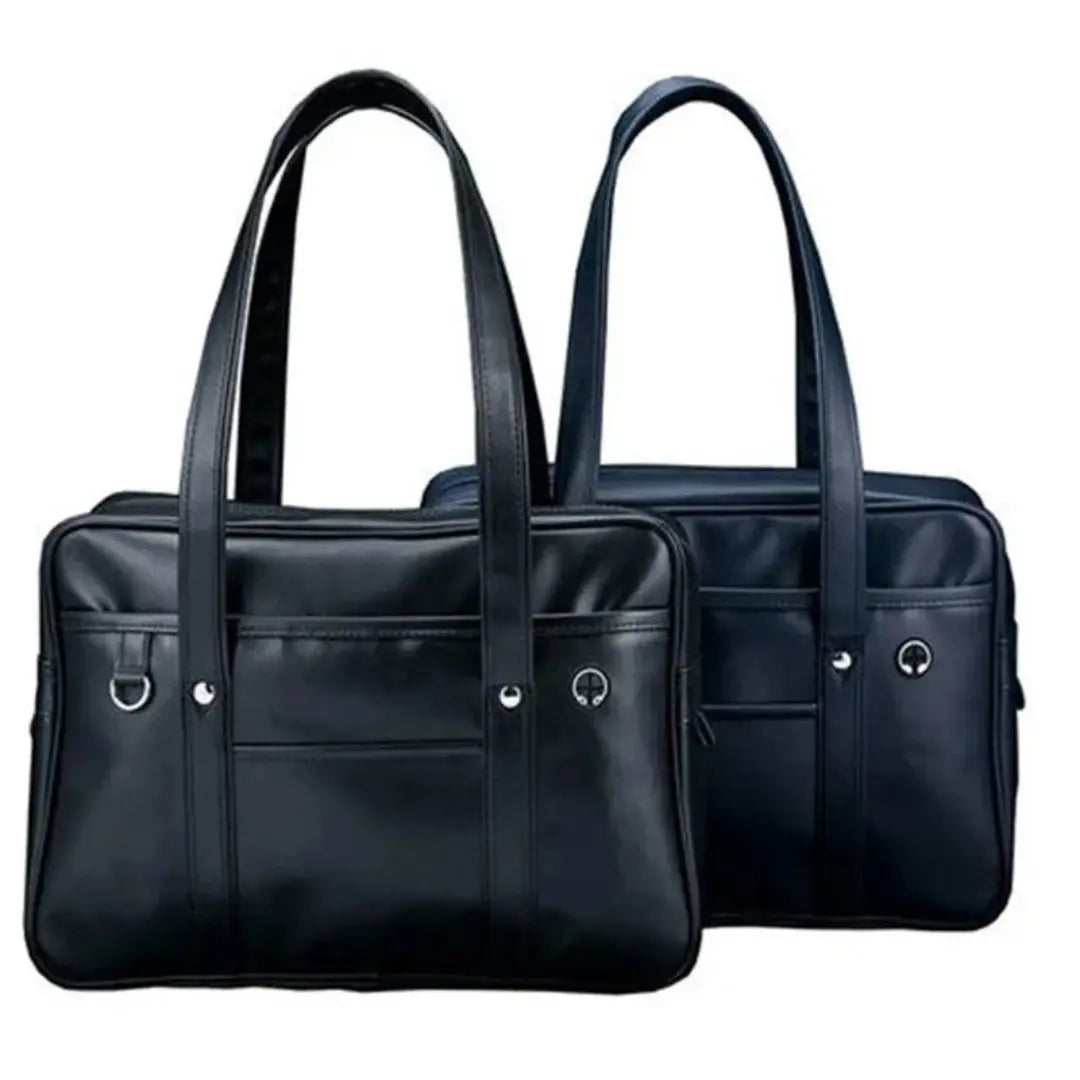 PU Leather Tote Bag for Women - Waterproof School & Laptop Shoulder Bag
