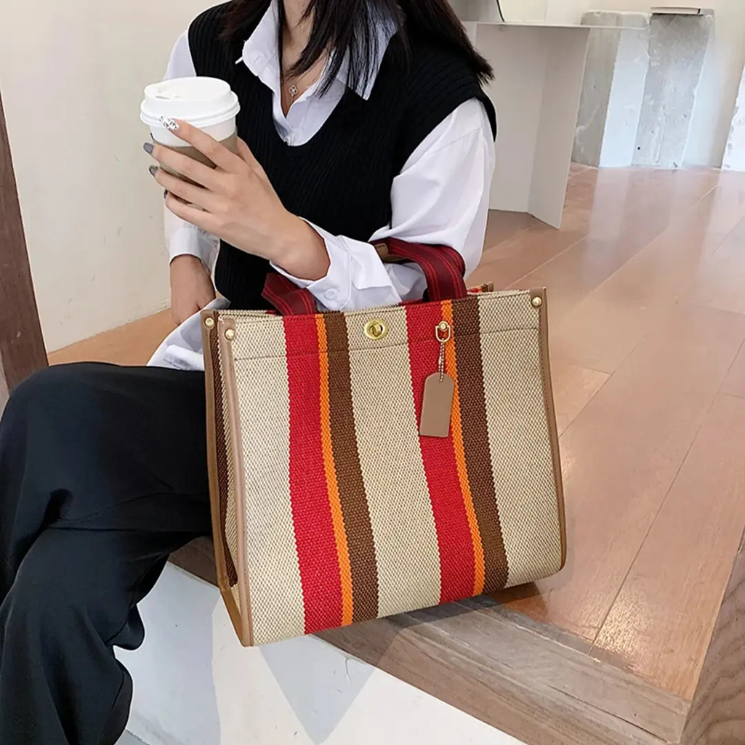 Stylish Canvas Tote Bag for Everyday Organization and Effortless Style