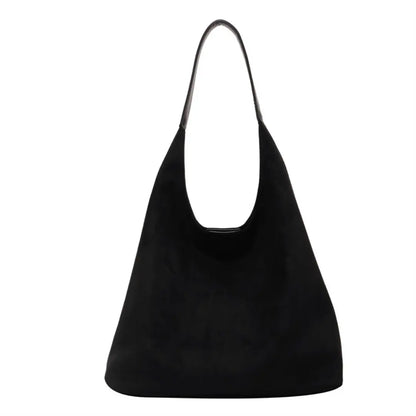 Suede Tote Bag for Women - Large Capacity Vintage Shoulder Bag