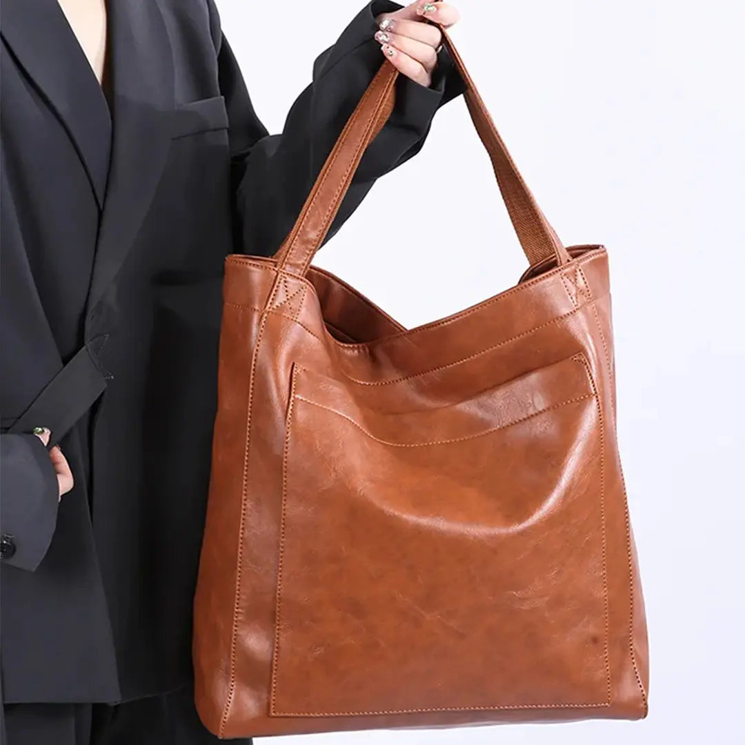 Vintage Leather Tote Bag for Timeless Style and Everyday Functionality