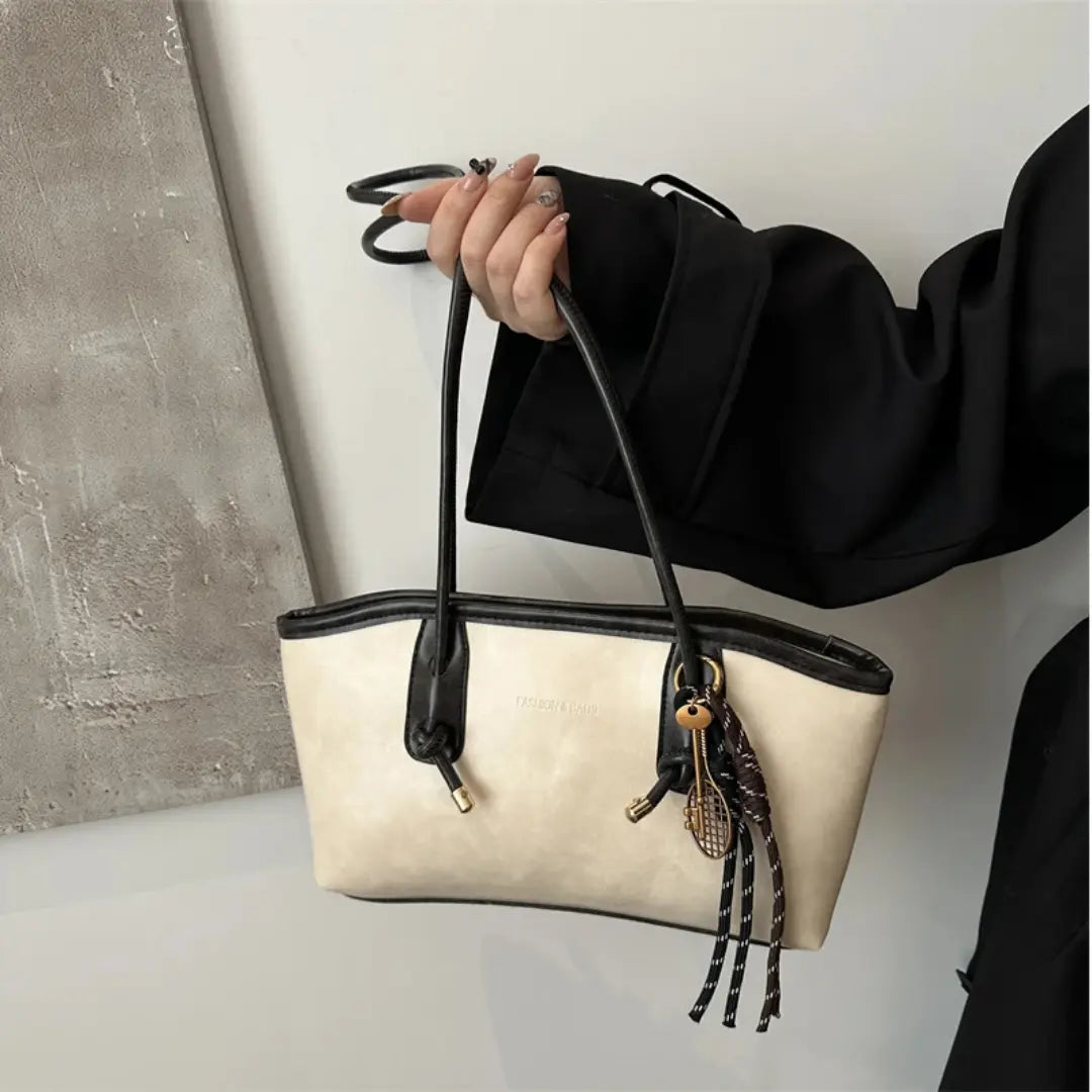Aurelia – Vintage Tote Bag Large Capacity Shoulder Handbag with Zip Closure