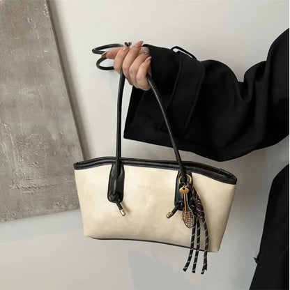 Aurelia – Vintage Tote Bag Large Capacity Shoulder Handbag with Zip Closure