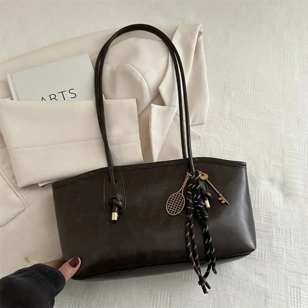 Aurelia – Vintage Tote Bag Large Capacity Shoulder Handbag with Zip Closure