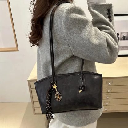 Aurelia – Vintage Tote Bag Large Capacity Shoulder Handbag with Zip Closure