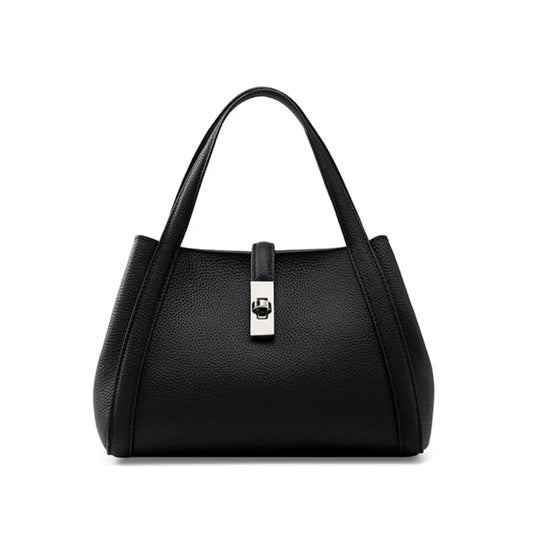 Genuine Leather Tote Bag for Women - Luxury Cowhide Top Handle Shoulder Bag