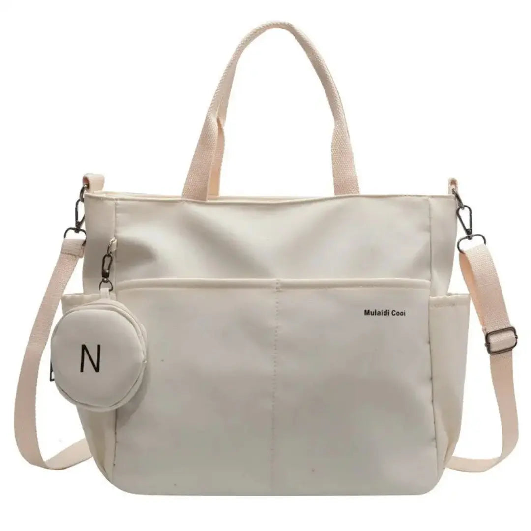 Ventra – Canvas Book Tote Bag Large Capacity Shoulder Shopper