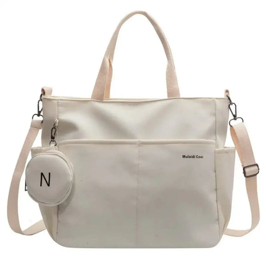 Ventra – Canvas Book Tote Bag Large Capacity Shoulder Shopper