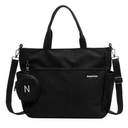 Ventra – Canvas Book Tote Bag Large Capacity Shoulder Shopper