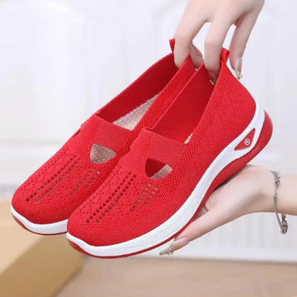 Women Breathable Non Slip Soft Sole Elderly Shoe