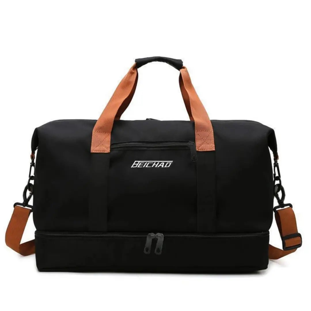 Travio – Weekender Duffle Bag with Shoe Compartment & Adjustable Shoulder Strap