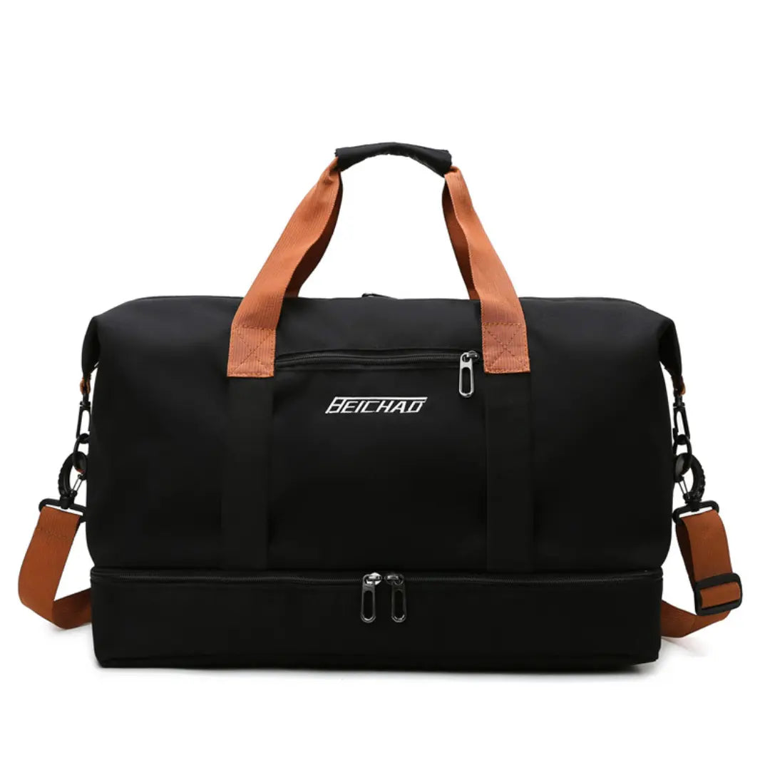 Travio – Weekender Duffle Bag with Shoe Compartment & Adjustable Shoulder Strap