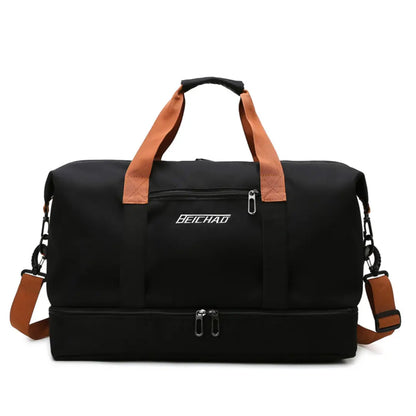 Travio – Weekender Duffle Bag with Shoe Compartment & Adjustable Shoulder Strap