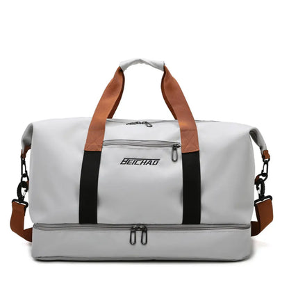 Travio – Weekender Duffle Bag with Shoe Compartment & Adjustable Shoulder Strap