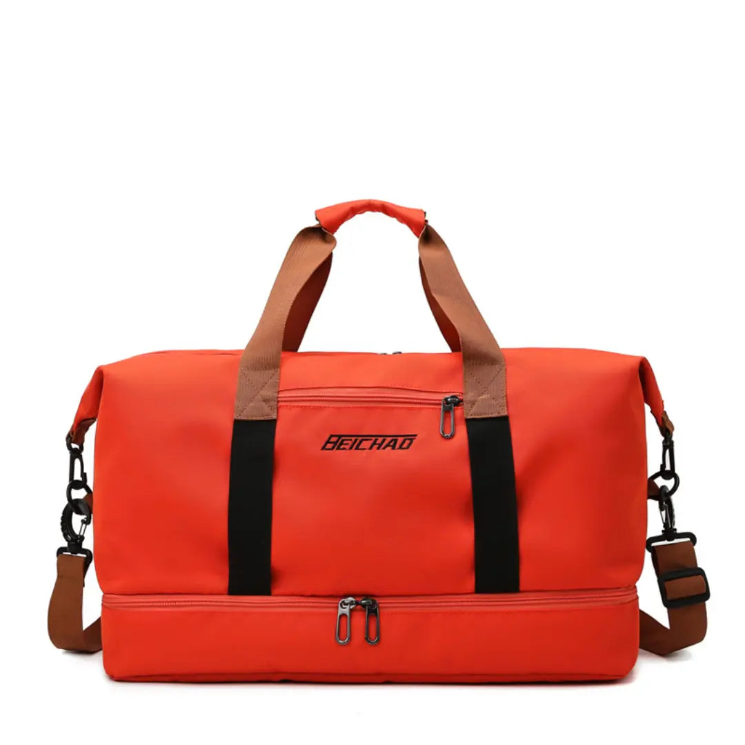 Travio – Weekender Duffle Bag with Shoe Compartment & Adjustable Shoulder Strap