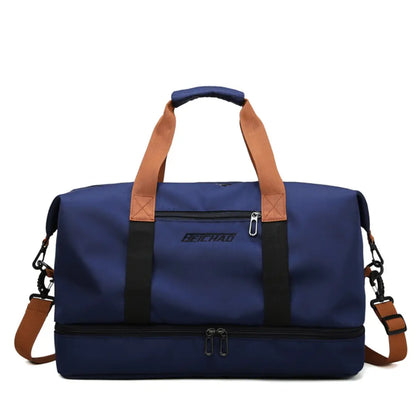 Travio – Weekender Duffle Bag with Shoe Compartment & Adjustable Shoulder Strap