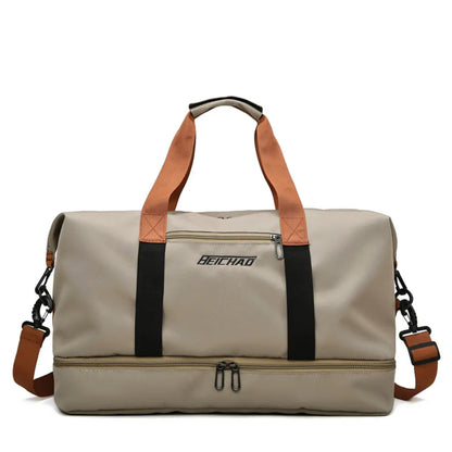 Travio – Weekender Duffle Bag with Shoe Compartment & Adjustable Shoulder Strap