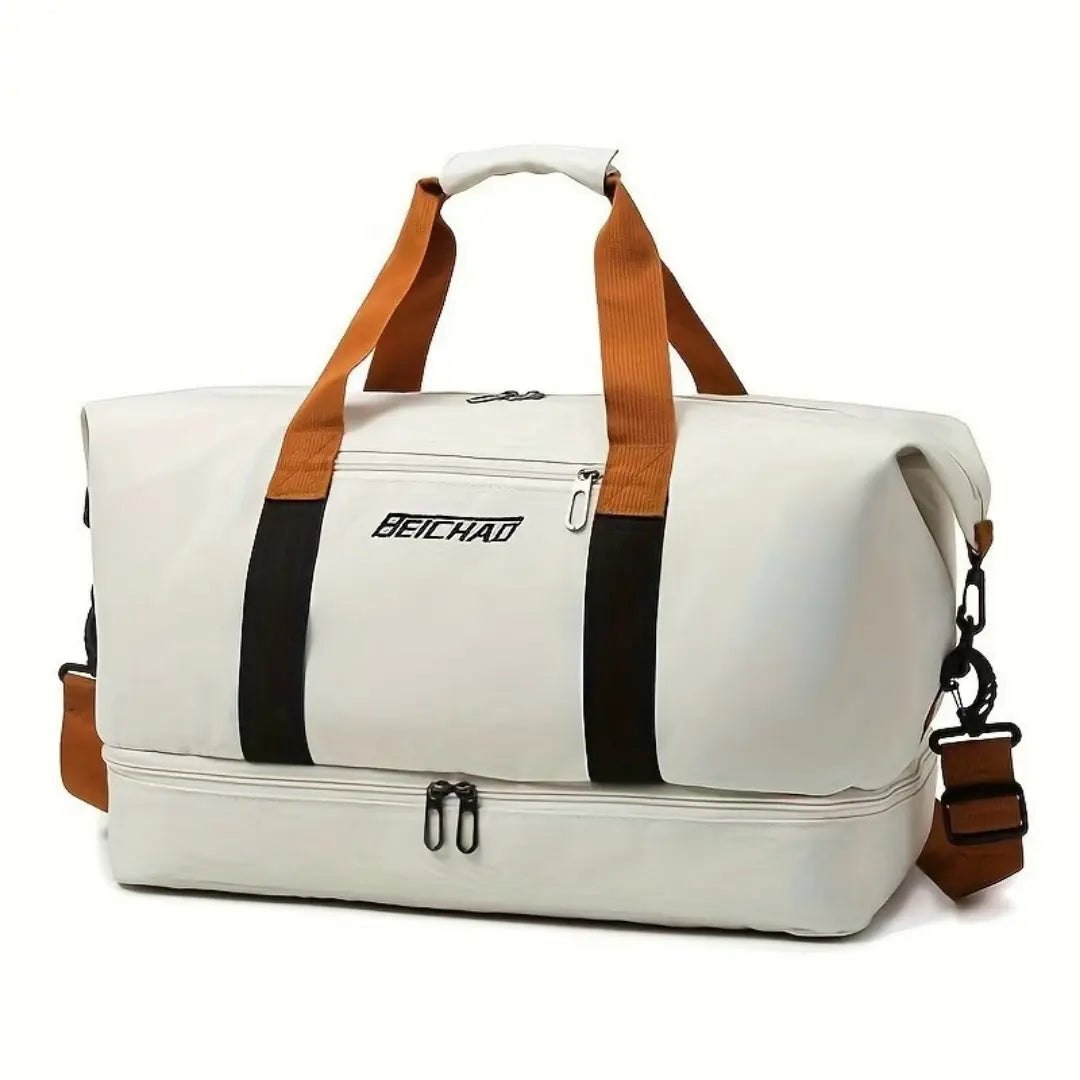 Travio – Weekender Duffle Bag with Shoe Compartment & Adjustable Shoulder Strap