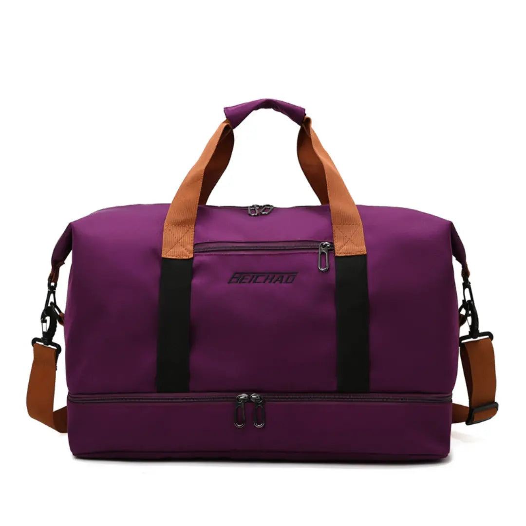 Travio – Weekender Duffle Bag with Shoe Compartment & Adjustable Shoulder Strap