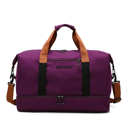 Travio – Weekender Duffle Bag with Shoe Compartment & Adjustable Shoulder Strap