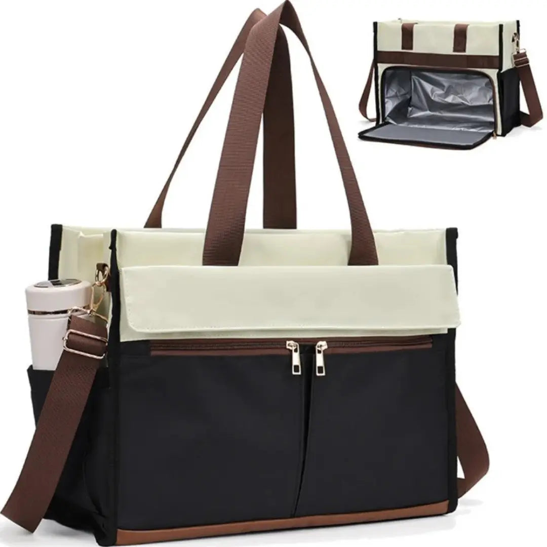 Insulated Lunch Tote Bag - Leakproof Thermal Cooler Bag for Work, Travel & Picnic