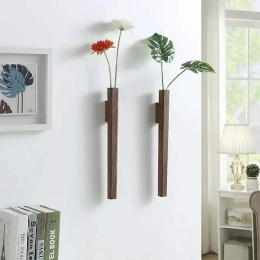 Bohemian Wall Hanging Wooden Flower Vase