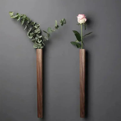 Bohemian Wall Hanging Wooden Flower Vase