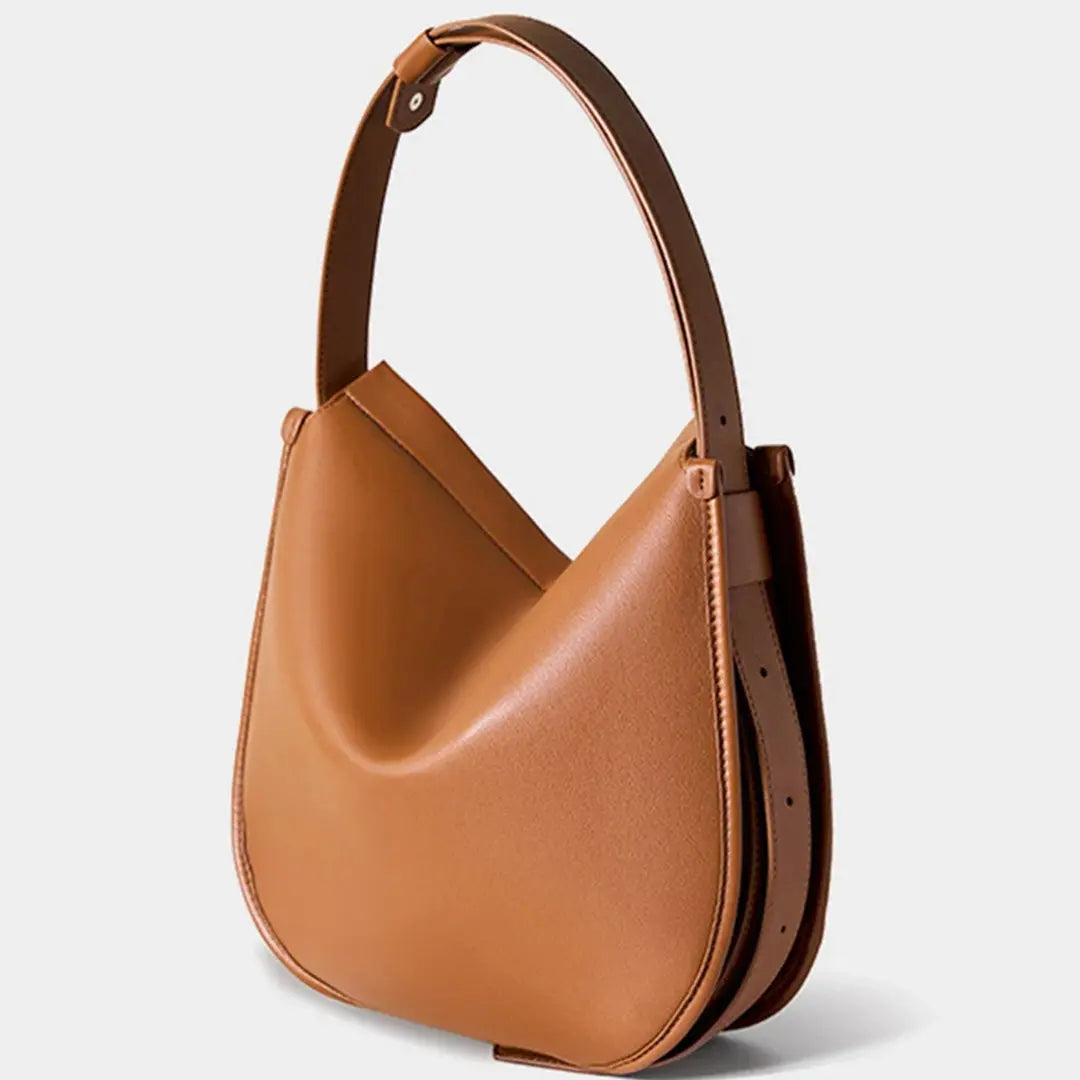 Lunara – Genuine Leather Hobo Bag for Women Luxury Cowhide Work Handbag