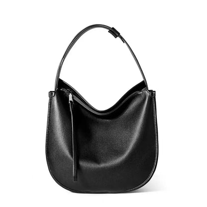 Lunara – Genuine Leather Hobo Bag for Women Luxury Cowhide Work Handbag