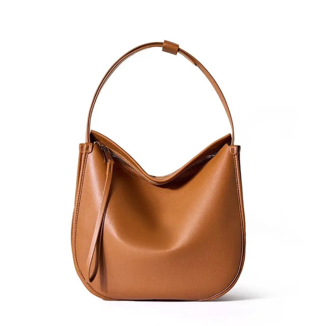 Lunara – Genuine Leather Hobo Bag for Women Luxury Cowhide Work Handbag