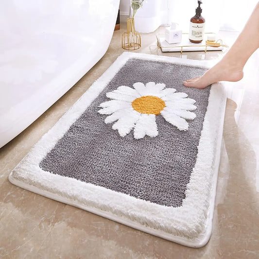 Ultra Soft Non-Slip Bathroom Mat - Absorbent, Quick-Drying & Stylish