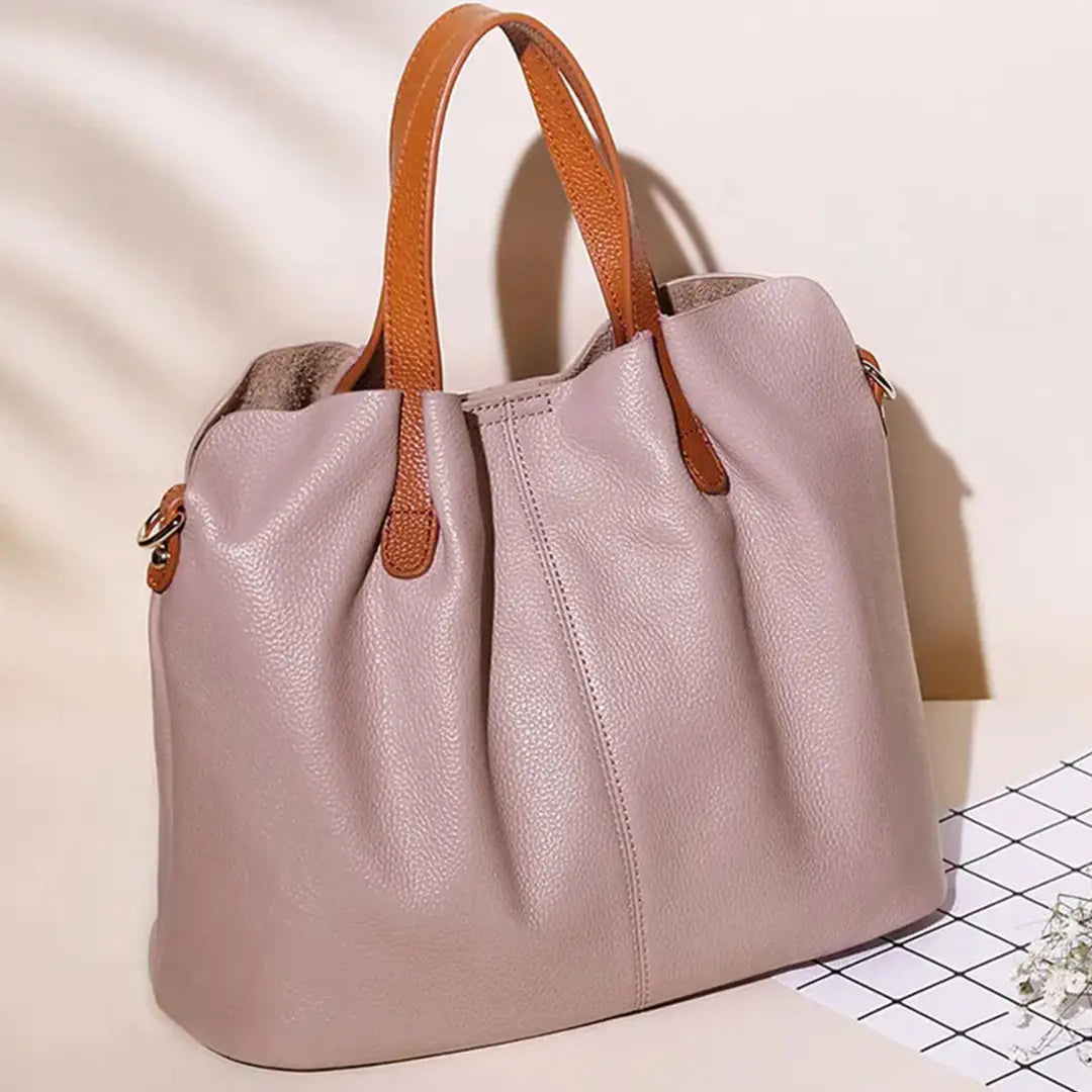 Aurelia – Genuine Leather Tote Bag for Women Handbag Work Commuter Purse