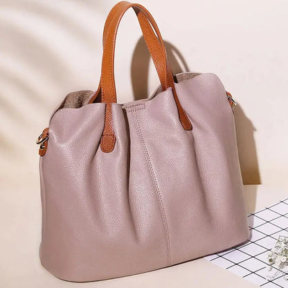 Aurelia – Genuine Leather Tote Bag for Women Handbag Work Commuter Purse