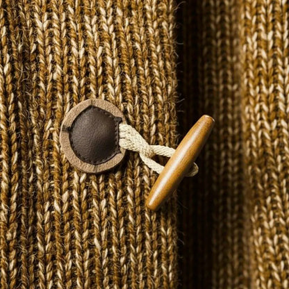 Adrian Wool Knit Hooded Cardigan