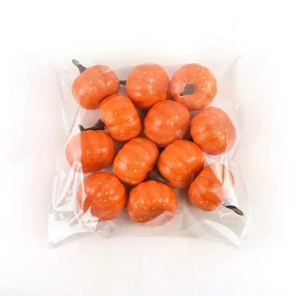 12 Piece Autumn Maple Leaves and Pumpkin Decoration Set