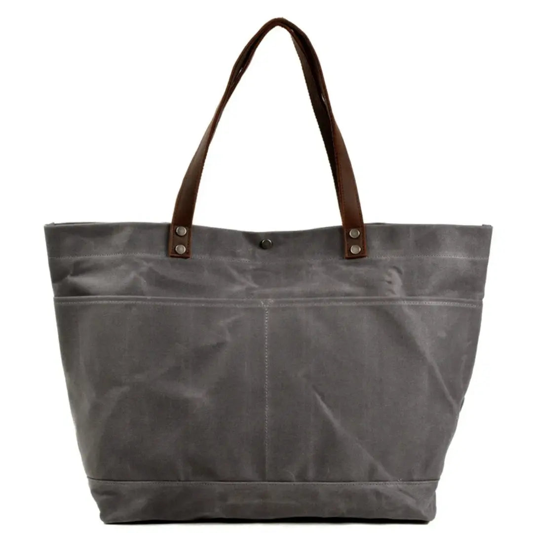Ventra – Waxed Canvas Tote Bag Large Capacity Shopper Handbag