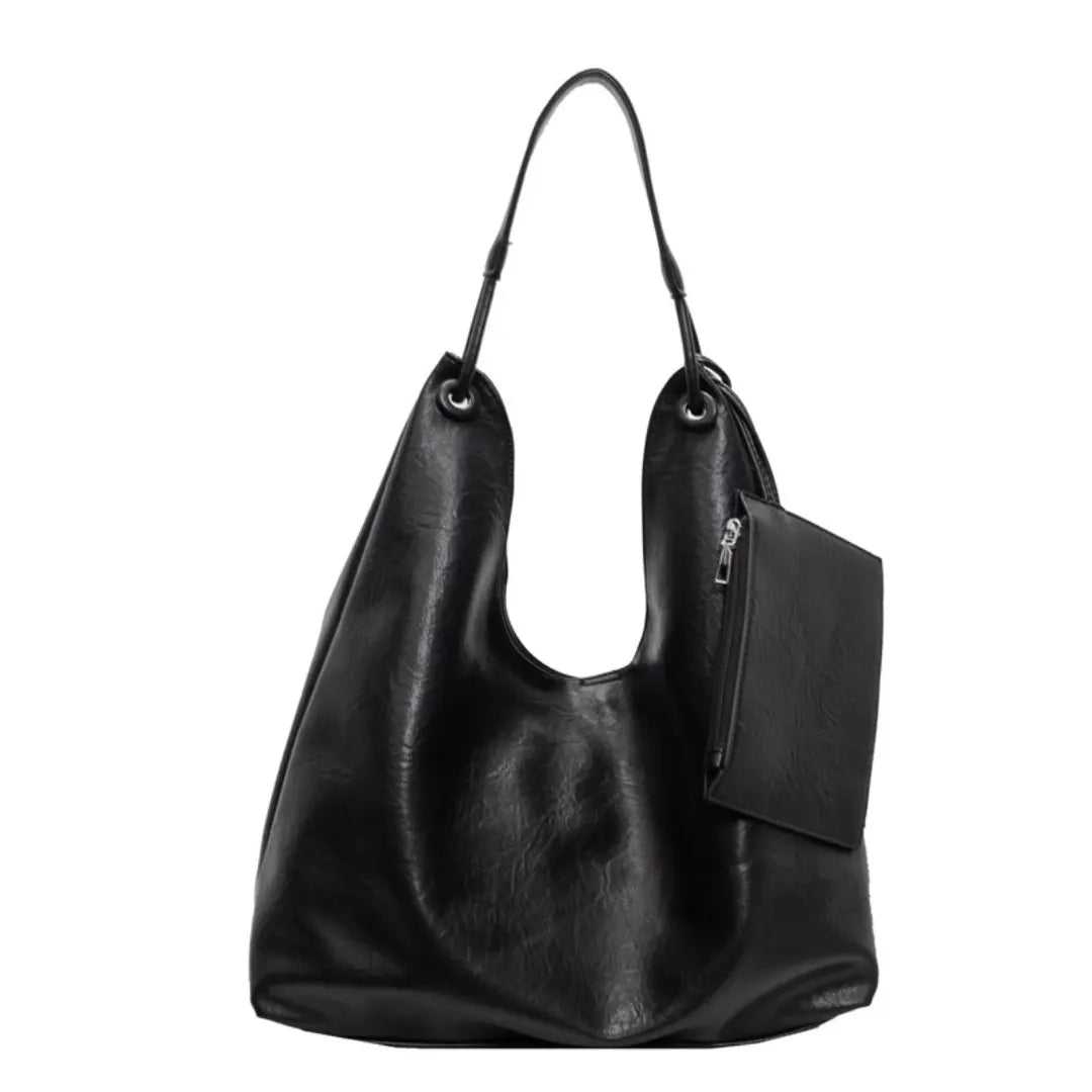 Suede Tote Bag for Women - Hobo Shoulder Bag with Matching Wallet
