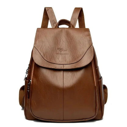 Velmora – Genuine Leather Backpack for Women