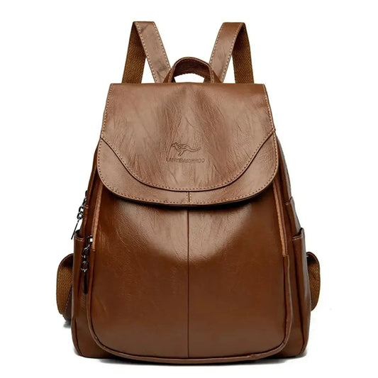 Velmora – Genuine Leather Backpack for Women