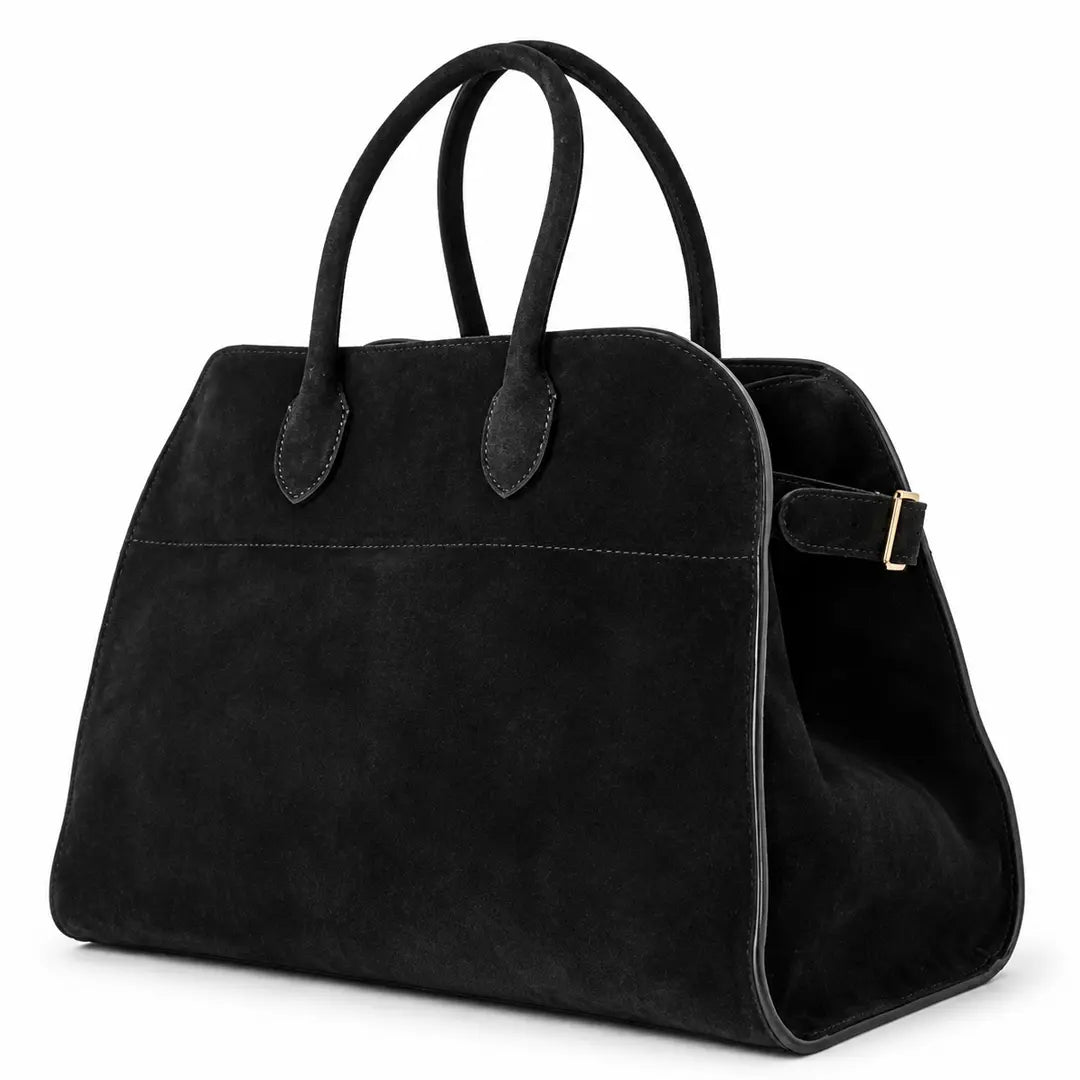 Sorelle – Suede Leather Work Tote Bag for Women