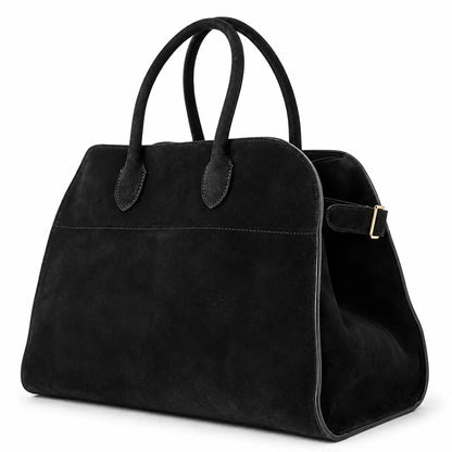 Sorelle – Suede Leather Work Tote Bag for Women