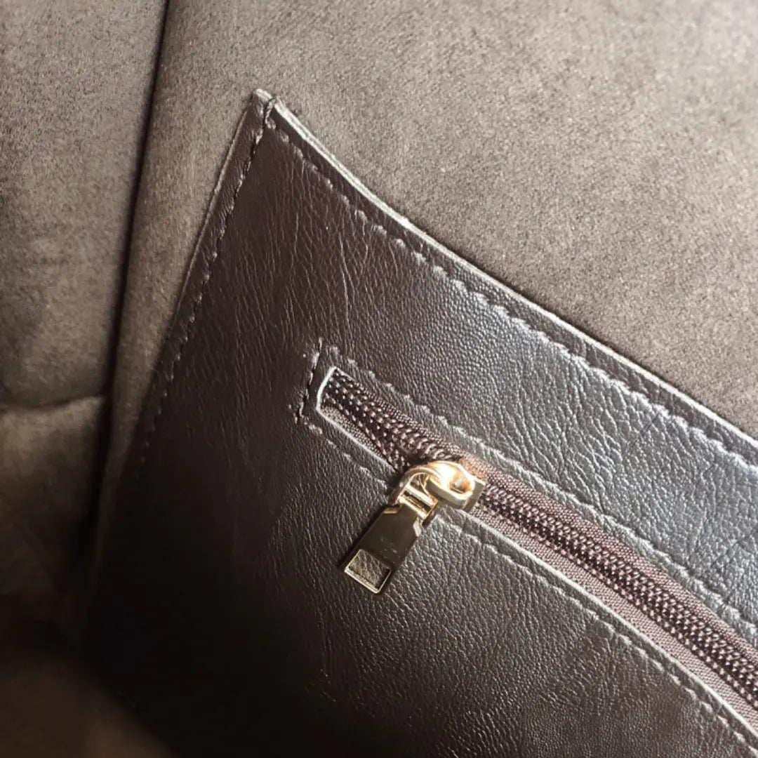 Leather Tote Bag for Women - Soft Shoulder Bag for Shopping & Everyday Use