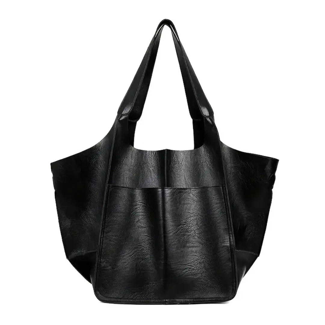 Leather Tote Bag for Women - Soft Shoulder Bag for Shopping & Everyday Use